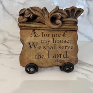 As For Me And My House We Shall Serve The Lord Plaque- Courageous Movie